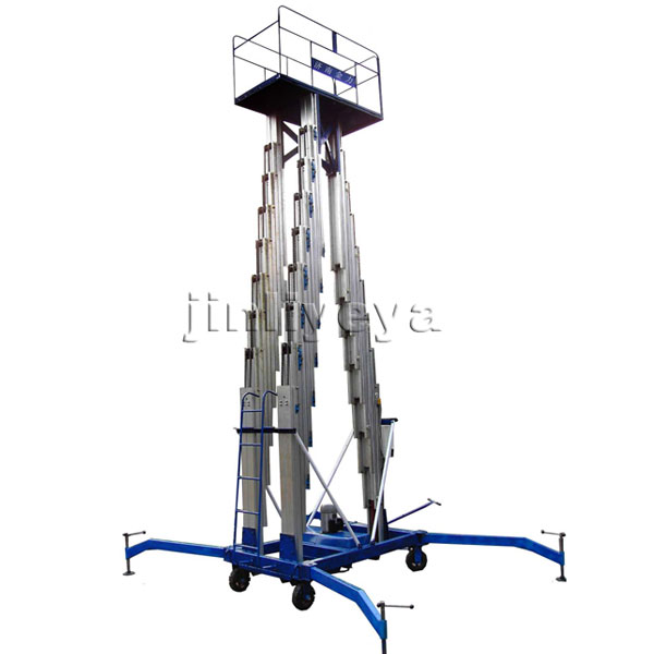 Three column aluminum alloy lifting platform